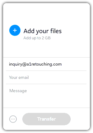 simple and easy file transfer up to 2 gigabyte with wetransfer.com - step 1